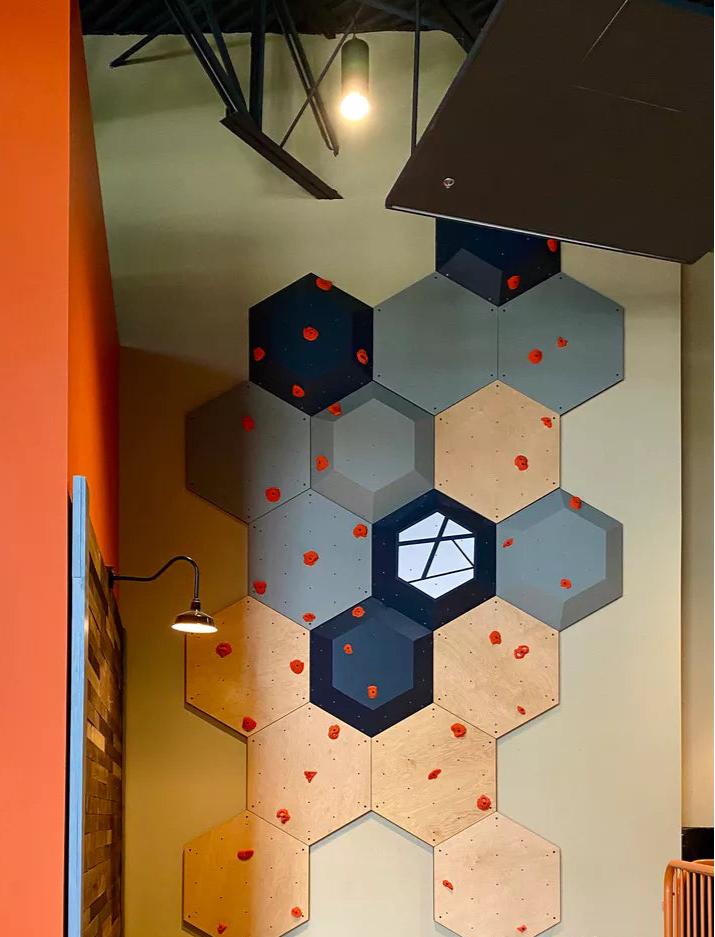 3D Hex Climbing Panel