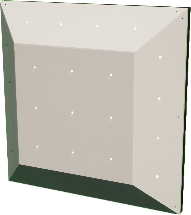 3D Square Climbing Panel