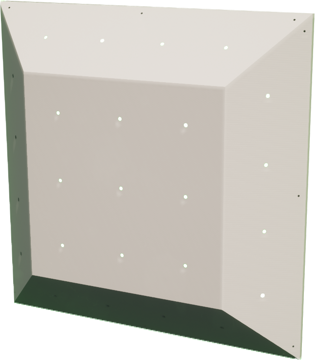 3D Square Climbing Panel