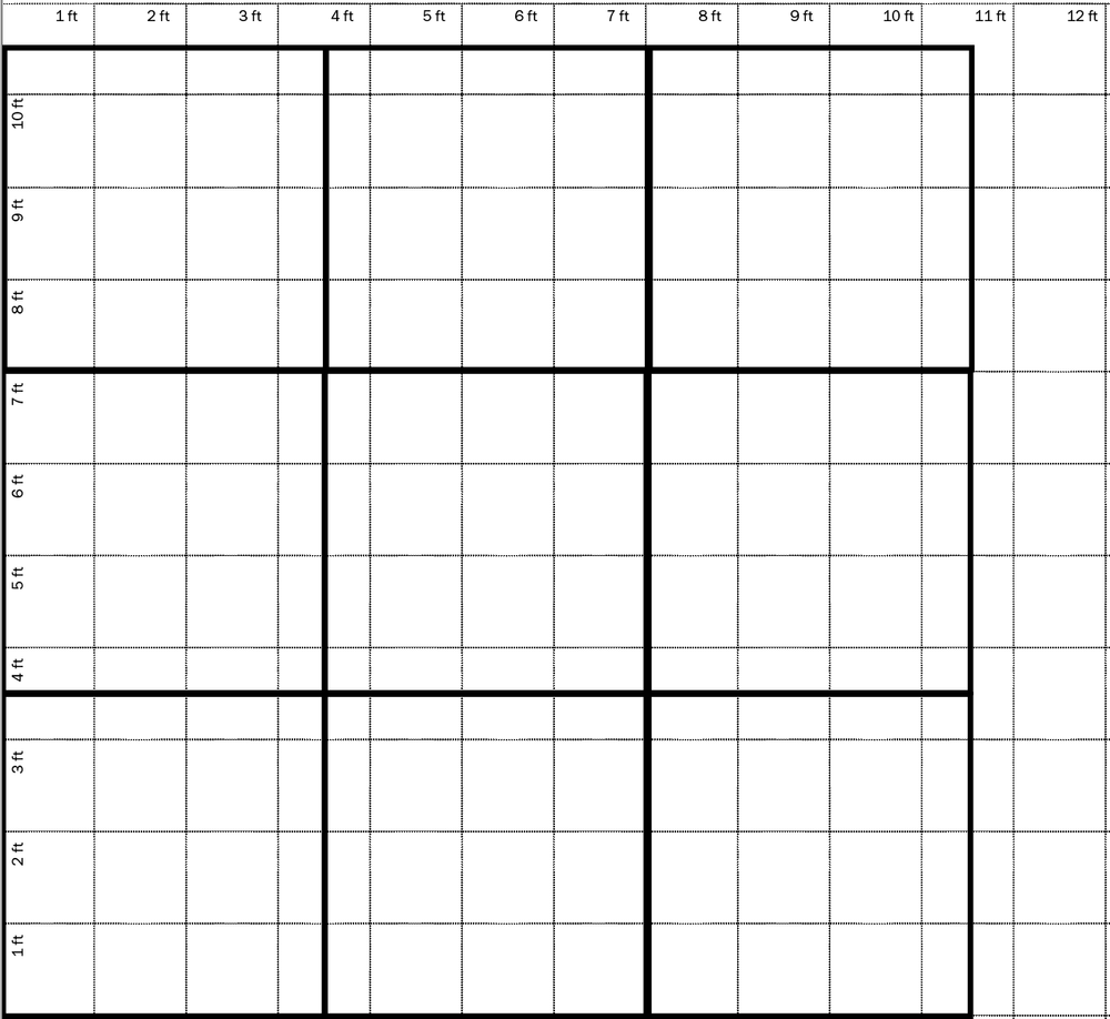 10.5 ft w x 10.5 ft h Wall + Holds (Climbing Slabs, Indoor Only)